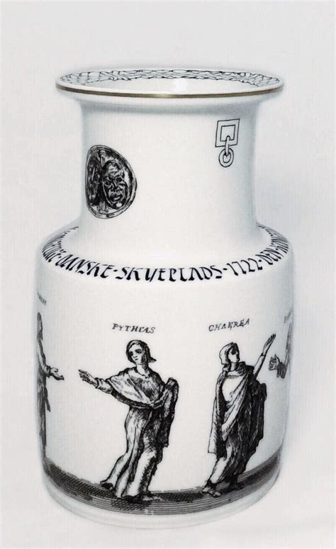 bing and grondahl bandg royal copenhagen porcelain vase denmark etsy