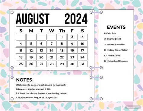 Free 2024 Calendar Word Template Download