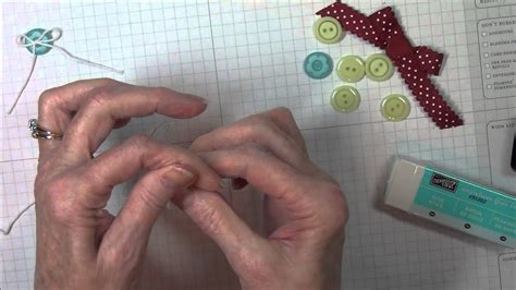 Buttons Bows Stampin Up Tutorial Youtube