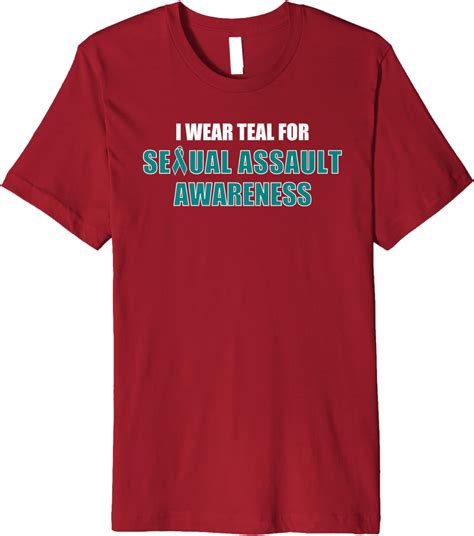 Amazon Com I Wear Teal For Sexual Assault Awareness Gift Ribbon