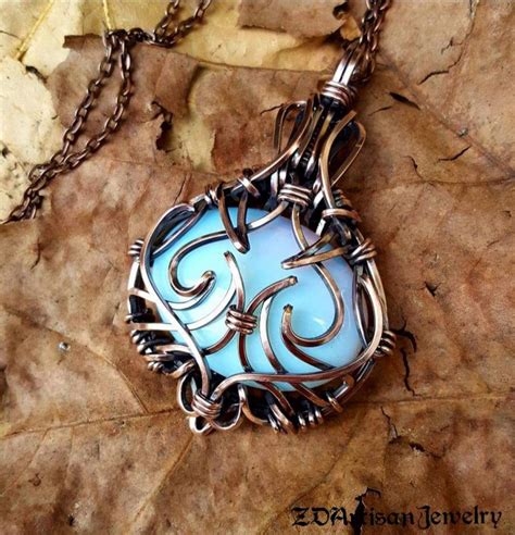 Opalite In Antiqued Copper By Zd Artisan Jewelry Instagram Wire