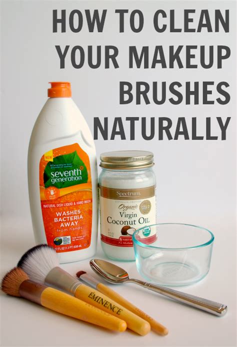First, take off the top layer of powder gently with a tissue, since. How to Clean Your Makeup Brushes Naturally - Simply Nicole