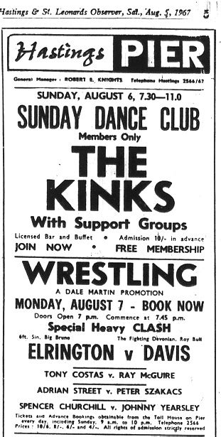 The Kinks Hastings Pier Th August SMART