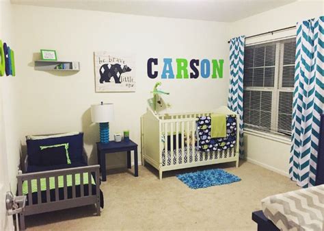 Shared room for our toddler and baby boy | Toddler and baby room, Toddler rooms, Baby room colors