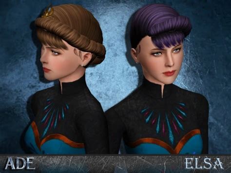 Elsa Hairstyle By Ade Darma By The Sims Resource Sims 3 Hairs