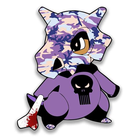 Cubone Punisher Pokemon Vaporwave Lean Purple Purpleaesthetic