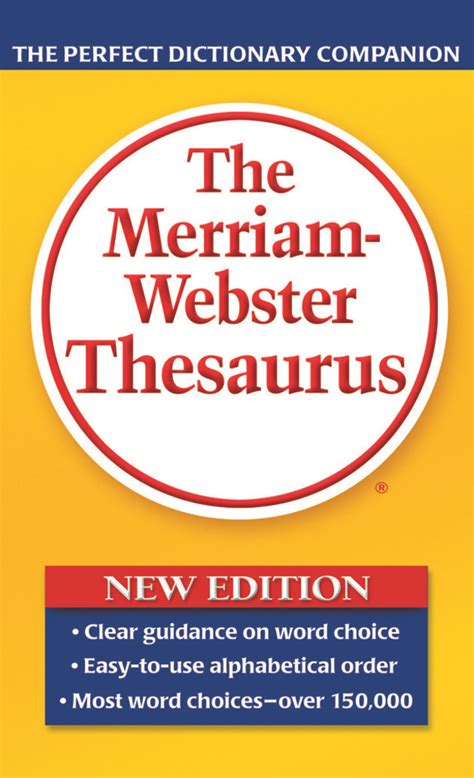 Merriam-Webster Thesaurus Paperback Book, Grades 7 to 12, 688 Pages