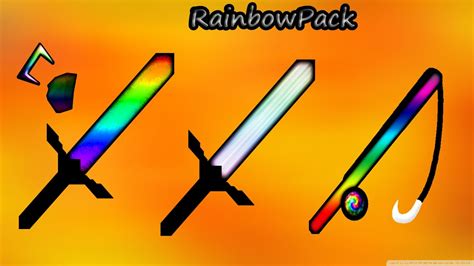 Minecraft Pvp Texture Pack Rainbow Pack Youtube