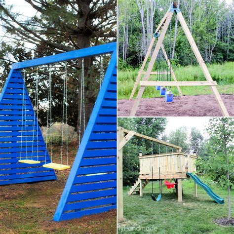 28 Simple Diy Swing Set Plans To Build One For Your Kids