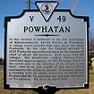 Powhatan Marker | Native american history, Powhatan, Virginia history