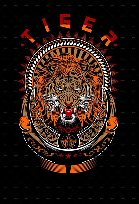 Tiger Tshirt Desig Neon Typography Tattoo Shirt Design Custom Tshirt Design