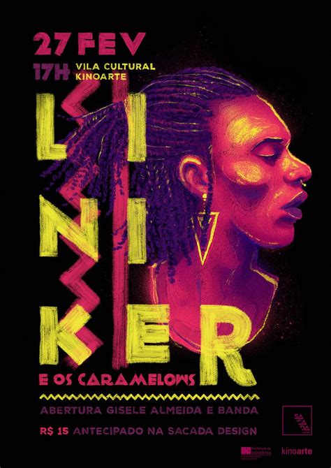 Poster For The Show Of The Brazilian Singer Liniker Digital Art