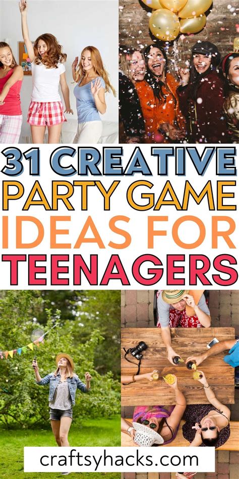 31 Fun Party Games For Teenagers Teen Birthday Party Games Teen Boy