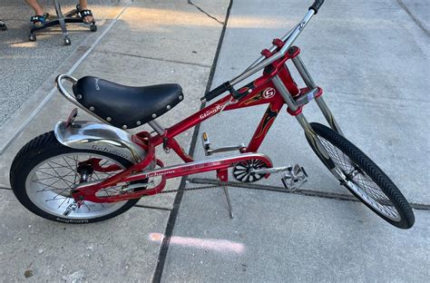 Schwinn Stingray Occ Orange County Chopper Bicycle Red Vintage Ebay