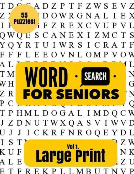 Large Print Word Search For Seniors 1021 Picclick