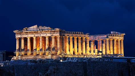 4k 5k 6k 7k Acropolis Parthenon Athens Greece Ruins Sky Hill