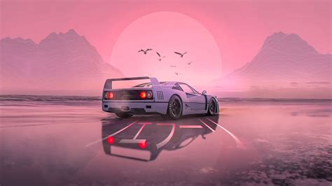 We hope you enjoy our growing collection of hd images. Retrowave F40  3840 x 2160  in 2020 | Aesthetic desktop ...