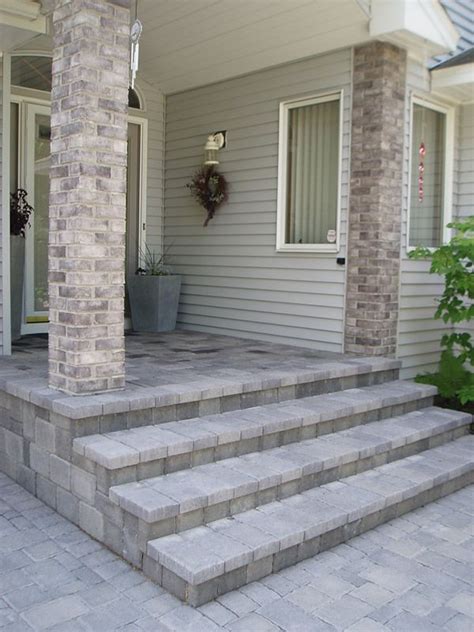 Can you install pavers over concrete? Pin by Tinka DiSalvo on buitenom | Front porch steps ...