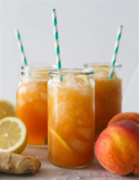 This Lemon Ginger Peach Spritzer Is So Fresh And Refreshing That Youll
