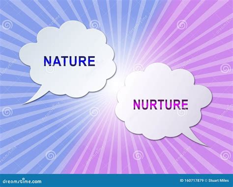 Nature Vs Nurture Words Significa Teoria Da Inteligência Natural Contra