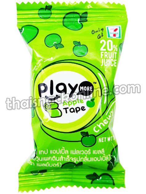 Playmore Chewy Gummy Tape Green Apple 21g
