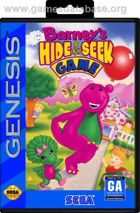 Barneys Hide And Seek Game Sega Genesis Games Database