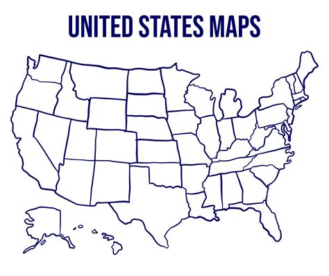 United States Map Printables