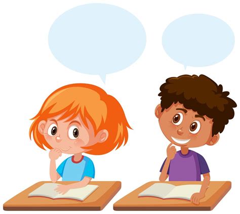 Students Talking In The Classroom 696078 Vector Art At Vecteezy