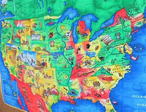 Handmade Wall Hanging For Sale Usa Map North America Map Etsy