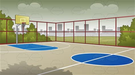 # basketball # nba # eat # eating # hot dog. Outdoor Basketball Court Background - Clipart Cartoons By ...