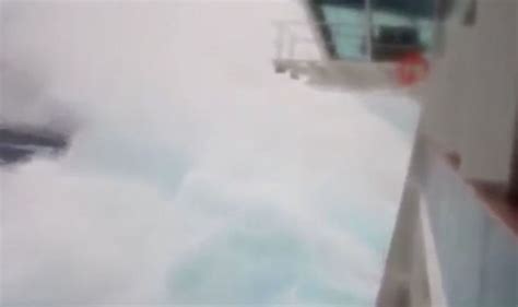 Viral Video Shows Cruise Ship Battered By Huge Waves During Storm At Sea Travel News Travel