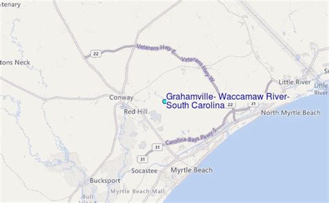 Grahamville Waccamaw River South Carolina Tide Station Location Guide