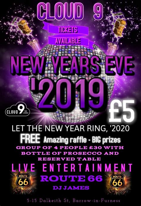 New Years Eve 2019 The Lounge And Cloud 9