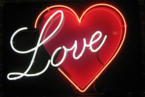 Love With Heart Neon Sign Neon Creations