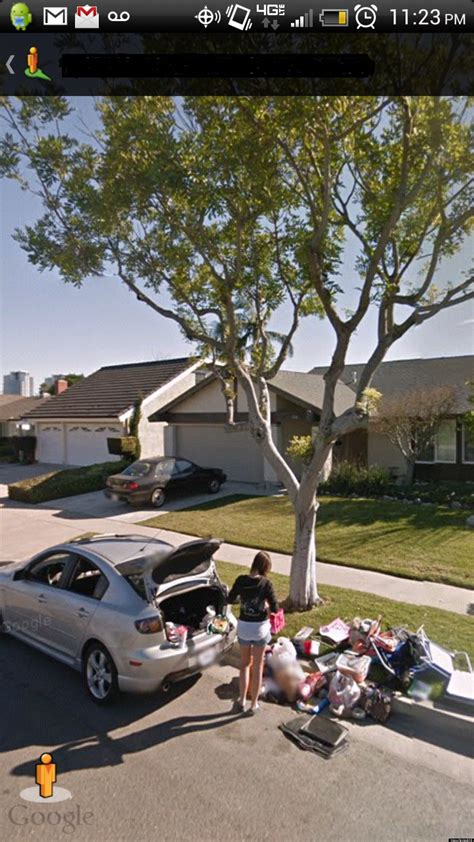 Funny Breakup: Google Street View Allegedly Captures The Aftermath Of A Breakup (PHOTO)