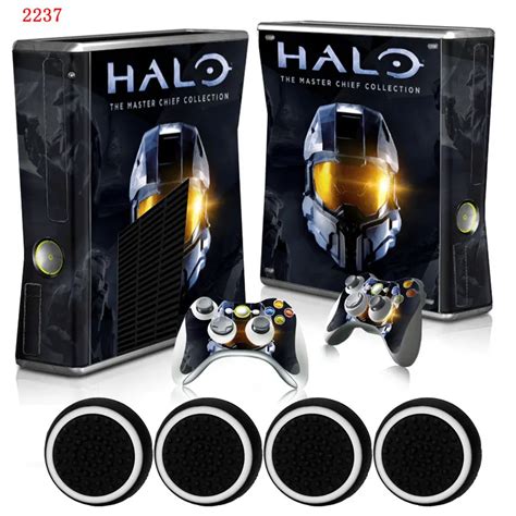 Halo Custom Cool Vinyl Host Protective Film Skin Sticker And 2 Gamepad
