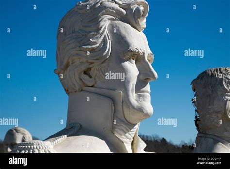 United States Presidential Heads Parked Out Of Amusement Park Presidents Heads In Croaker