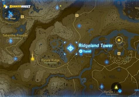 Zelda Breath Of The Wild Rito Village Map