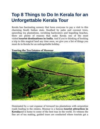 Top 8 Things To Do In Kerala For An Unforgettable Kerala