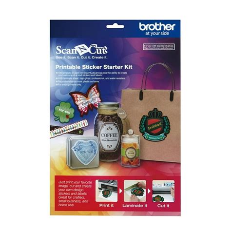 Brother Scanncut Printable Sticker Starter Kit