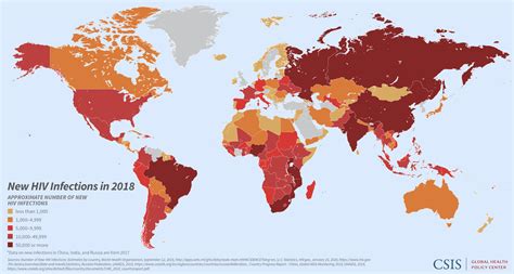 Hiv Map Of The World Map Of World
