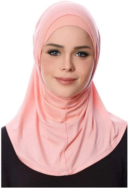 White Muslim Women Pure Cotton 2 Piece Al Amira Hijab Usa Seller