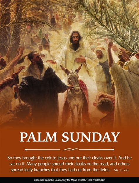 Palm Sunday Of The Lords Passion All Saints Parish
