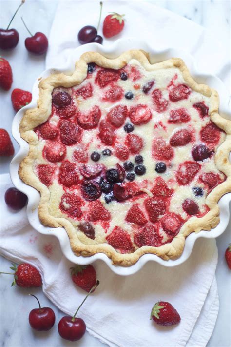Berry Cherry Custard Pie The Baker Chick Bloglovin’