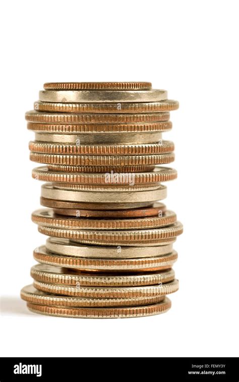 Stack Of Coins Stock Photo Alamy