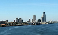 Skyline of Mobile, Alabama from the Gulf image - Free stock photo ...