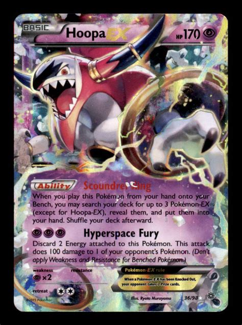 Pokemon Hoopa Ex 3698 Ancient Origins Holo Froggers House Of Cards