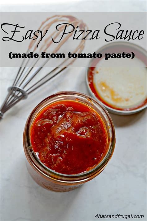 We love butter and homemade ranch dressing as a topping on our baked potatoes. How To Make Pizza Sauce (From Tomato Paste) - 4 Hats and ...