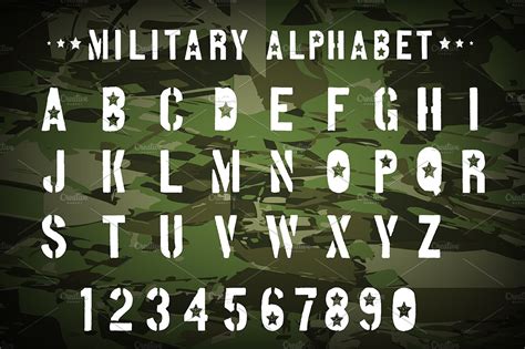 Military Font ~ Symbol Fonts ~ Creative Market