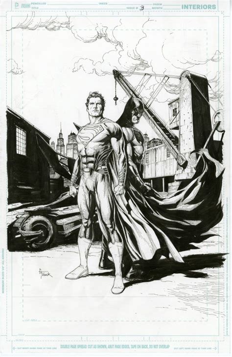 Gary Frank Cover To Batman V Superman Dawn Of Justice 3 Comic Art